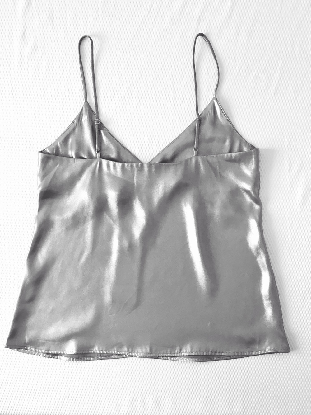 PART TWO Silver Metallic Cami Blouse 6 NWT - Picture 3 of 9
